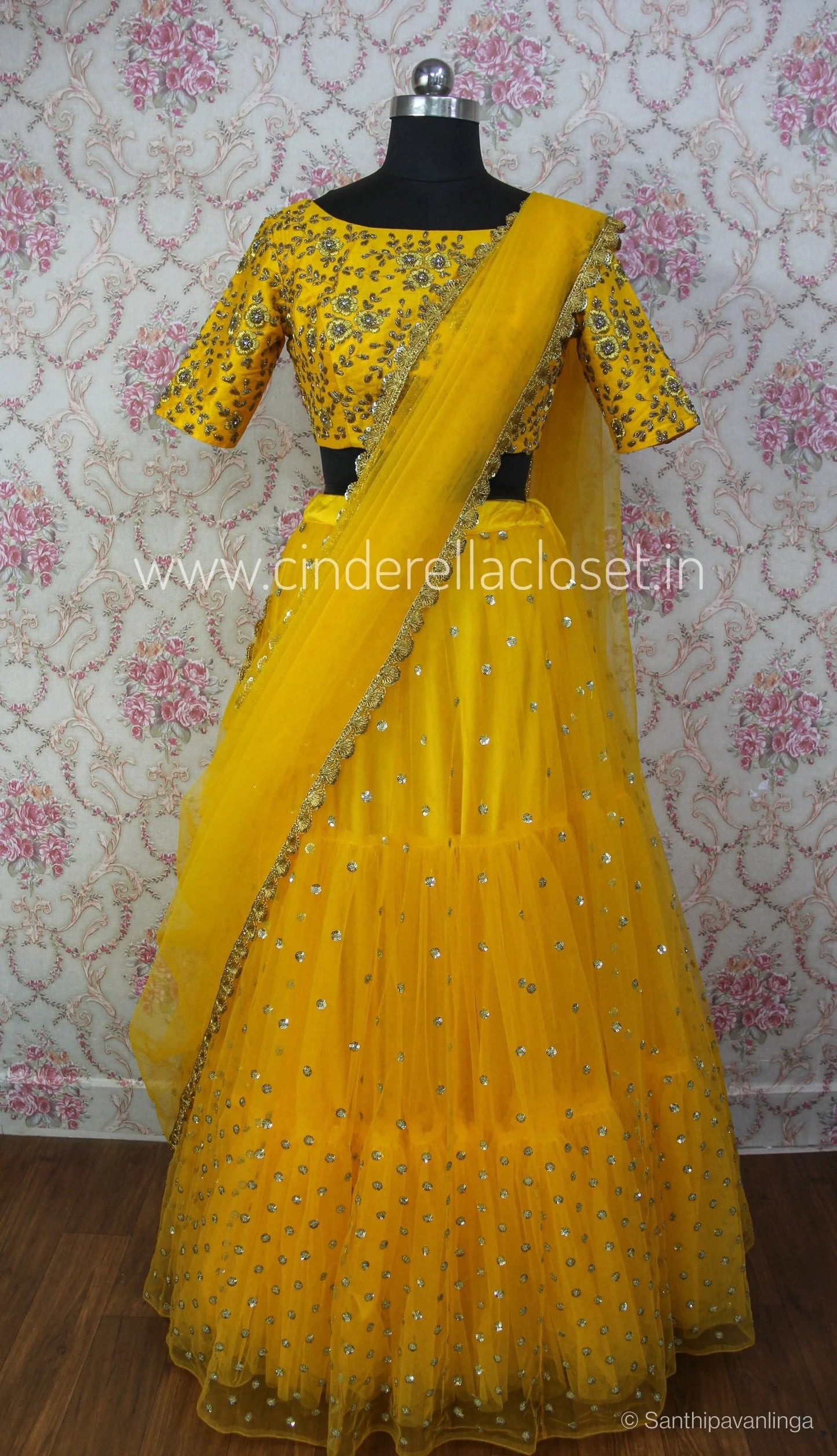 Mustard Yellow Lehenga set