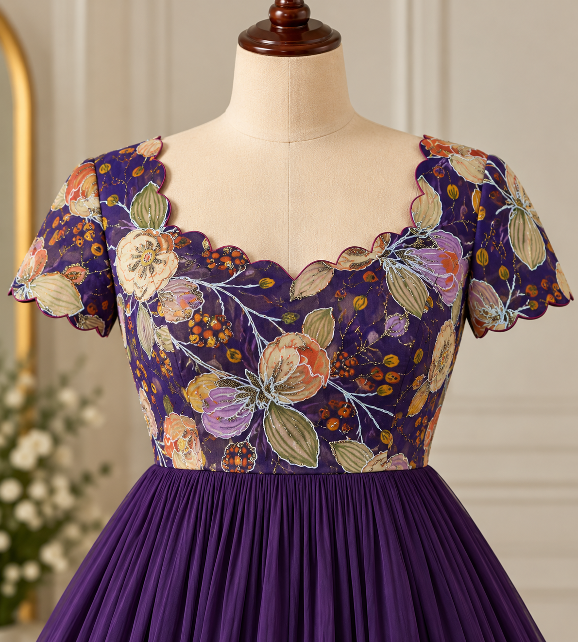 Purple flora tissue