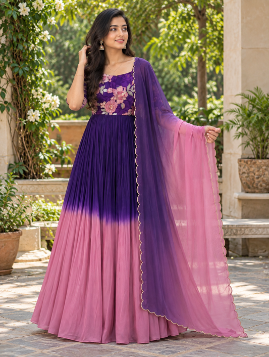 Royal Purple ombré