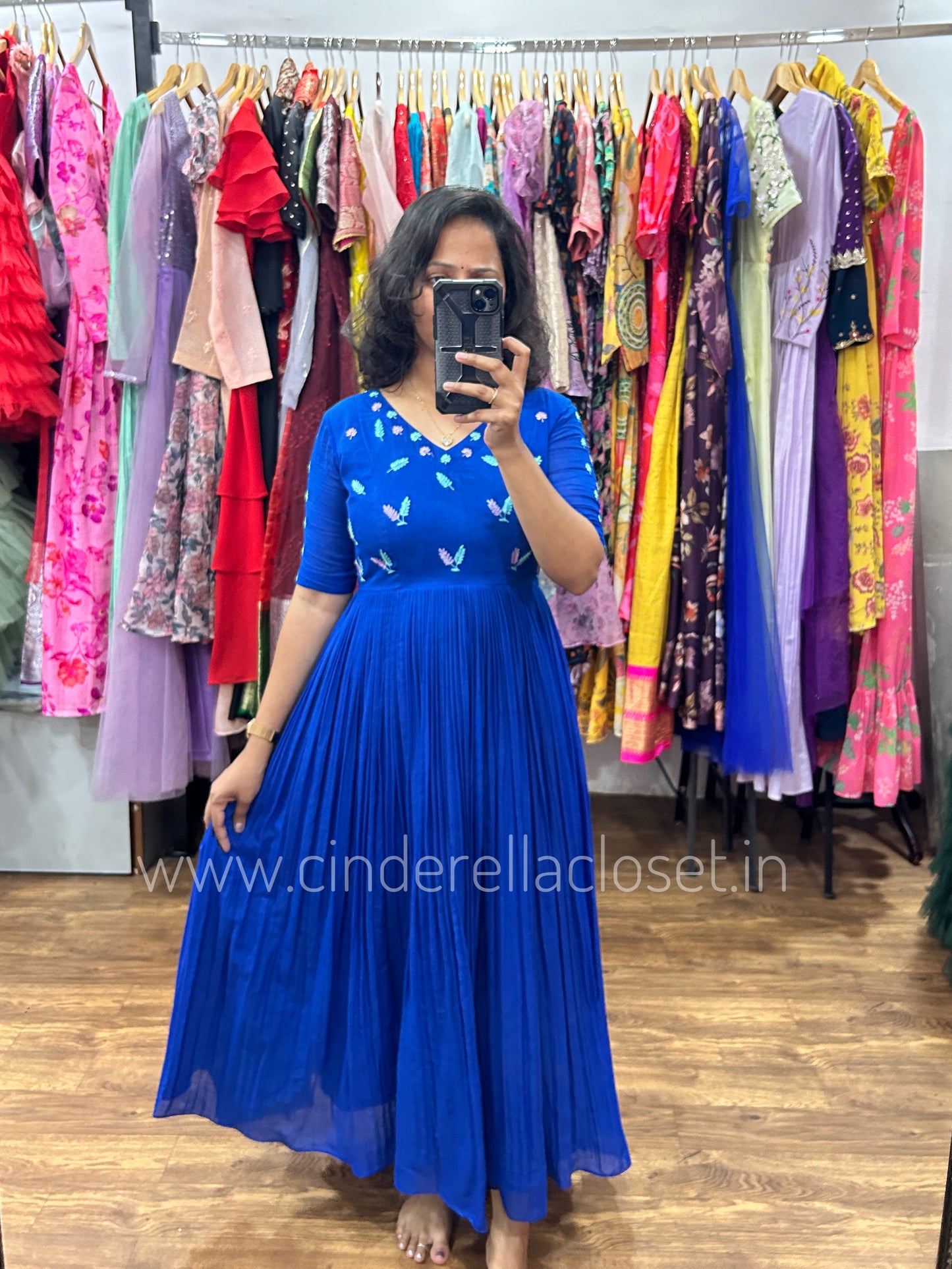 Mul cotton Blue frock