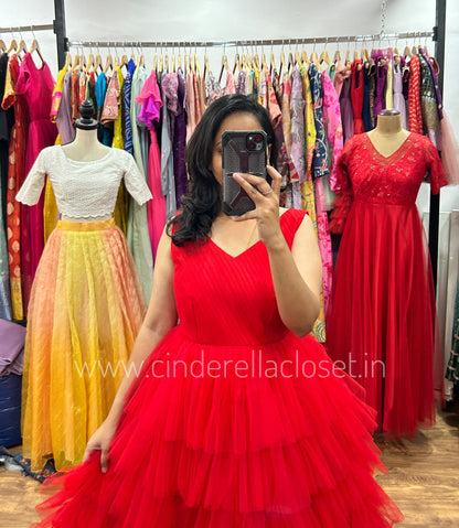 Red color Frock