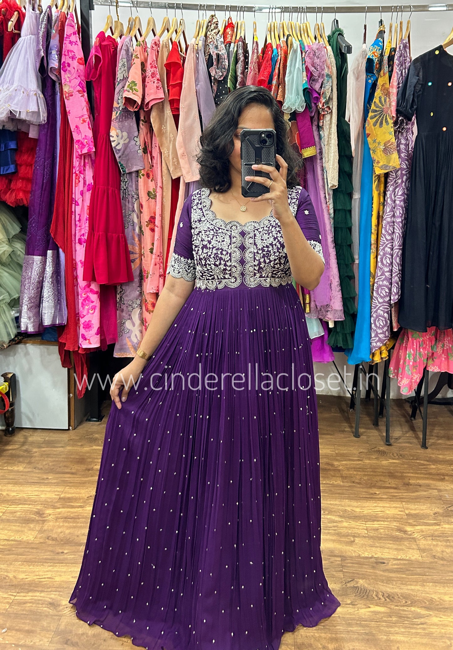 Purple color Frock